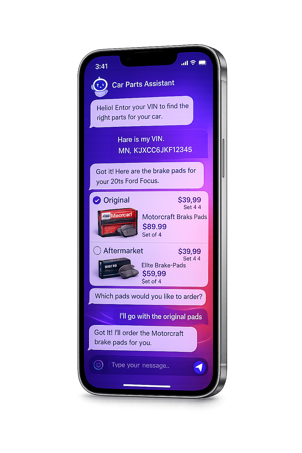 AI-чат бот CARMA AI для автоматизации бизнеса - интерфейс диалога